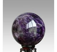 VEKETE Bola De Amatista De Ensueño Natural,Minerales,Cristales De Cuarzo,Piedras Preciosas,Esfera Curativa,Decoración Del Hogar,Artesanías Feng Shui,70-80mm