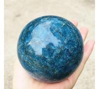 VEKETE Bola De Apatita Azul Natural De 60mm,Esfera De Cristal Mineral De Cuarzo Para Regalo De Decoración Del Hogar