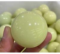 VEKETE Bola De Cristal De Cuarzo Amarillo Brillante Brillando En Piedra Oscura Decorativa Para El Hogar,38-42mm