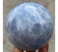 VEKETE Bola De Cristal De Cuarzo Con Esfera De Celestita Azul Natural De 60-68mm Decoración Del Hogar
