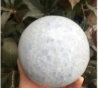 VEKETE Bola De Cristal De Cuarzo De Calcita Mágica Natural,5-8cm,Coleccionista De Joyas De Espécimen,7-7,5cm