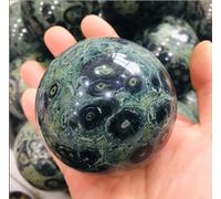 VEKETE Bola De Cristal De Cuarzo De Piedra De Malaquita Rara Natural,6-7cm,Decoración Del Hogar,Coleccionista De Joyas
