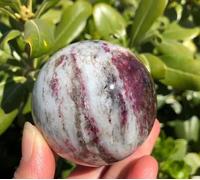 VEKETE Bola De Cristal De Cuarzo De Piedra Septarium Natural Rara,4-6cm,Decoración Del Hogar,Coleccionista De Joyas De Piedra Natural,6cm