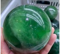 VEKETE Bola De Cristal De Cuarzo Fluorita Verde Natural De 40-90mm,Artesanías Y Regalos Decorativos,50-60mm