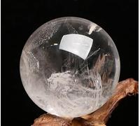 VEKETE Bola De Cristal De Cuarzo Transparente,Blanco Natural,Colección De Esferas Pulidas,Espécimen,Decoración Del Hogar FengShui,40mm