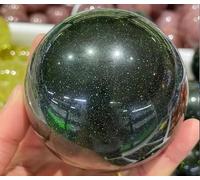 VEKETE Bola De Cristal De Cuarzo Verde Natural De 40-100mm Hermosa Bola De Cristal Decorativa Para El Hogar,70-80mm