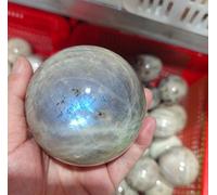 VEKETE Bola De Cristal De Esfera De Cuarzo Rodonita Natural De 40-90mm,Decoración De Habitación De Cristal De Reiki,Adornos De Bolas,Manualidades De Decoración,90-100mm