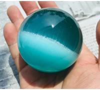 VEKETE Bola De Cristal De Ojo De Gato Rojo Natural De 4-10cm,Bola De Piedra De Energía De Adivinación,Bola Decorativa Para Fotografía,Coleccionista De Joyas,10cm