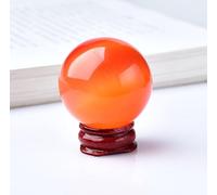 VEKETE Bola De Cristal De Piedra De Ojo De Gato Colorida,Piedra Mineral Curativa De Energía De Cuarzo Reiki Para Decoración Del Hogar,Adornos De Colección Con Base,estilo4,35-40mm