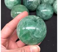 VEKETE Bola De Cristales De Fluorita Verde Natural,Esfera De Minerales De Cuarzo Para Decoración Del Hogar,50-60mm