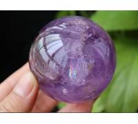 VEKETE Bola De Esfera De Cristal De CUARZO AMATISTA NATURAL De 20-55mm Decoración Del Hogar,3cm