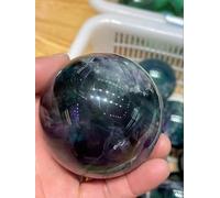 VEKETE Bola De Fluorita De Color Natural Y Hermosa De 40-100mm,Decoración Para Sala De Estar Y Oficina,50-55mm