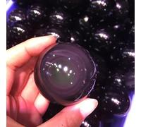 VEKETE Bola De Obsidiana De Ojo De Arcoíris Natural,Cristales De Cuarzo,Esfera De Piedras Preciosas Para Regalo De Decoración Fina Del Hogar,40-50mm
