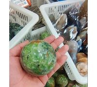 VEKETE Bola De Ópalo Verde De 90mm,Minerales De Cuarzo Natural,Piedras Preciosas,Esfera De Reiki,Decoraciones Para El Hogar Feng Shui,40-50mm