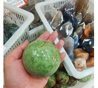 VEKETE Bola De Ópalo Verde De 90mm,Minerales De Cuarzo Natural,Piedras Preciosas,Esfera De Reiki,Decoraciones Para El Hogar Feng Shui,60-70mm