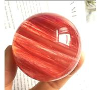 VEKETE Bola De Piedra De Cristal De Cuarzo De Fusión Roja Para Decoración De Esferas Feng Shui,70-80mm