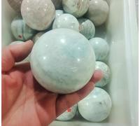 VEKETE Bola De Piedra De Vena Azul Natural,Cristal De Mano,Energía,Decoración Para El Hogar Y La Oficina,Regalos Artesanales,Adornos Feng Shui,70-80mm