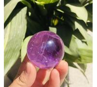 VEKETE Bola Esférica De Cristal De Cuarzo Amatista Natural,Decoración Del Hogar,Coleccionista De Joyas,4,5-5cm