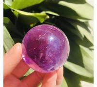 VEKETE Bola Esférica De Cristal De Cuarzo Amatista Natural,Decoración Del Hogar,Coleccionista De Joyas,4,5-5cm
