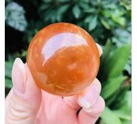 VEKETE Bola Esférica De Cristal De Cuarzo,Calcita Y Citrino Natural De 50-55mm,Gemston,Decoración Del Hogar,Coleccionista De Joyas