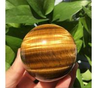 VEKETE Bola Esférica De Cristal De Cuarzo,Ojo De Tigre Natural,4-5cm,Decoración Del Hogar,Gris Claro,4,5-5cm