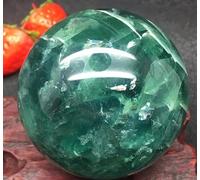 VEKETE Bola Esférica De Cristal De Cuarzo Y Fluorita Natural,Decoración Del Hogar,Coleccionista De Joyas,70-80