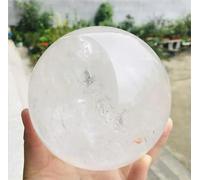 VEKETE Colección De Espécimen De Bola De Cuarzo De Cristal Blanco Claro Natural De 800-2kg Decoración Del Hogar,800-900g