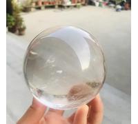 VEKETE Colección De Espécimen De Bola Esférica De Cuarzo De Cristal Blanco Claro Natural Decoración Del Hogar,5,5-6,5cm