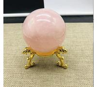 VEKETE Colección De Muestras De Bolas De Cristal Rosa Natural + Decoración Del Hogar Con Stent