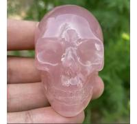 VEKETE Colector De Calavera Tallada De Calavera De Cristal De Cuarzo En Polvo Natural,850-1100g