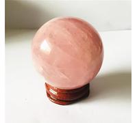 VEKETE Decoración Del Hogar De Piedras Preciosas De Piedra De Bola De Cristal De Esfera De Cuarzo Rosa Natural De 3-7cm Con Base,gratis,7cm