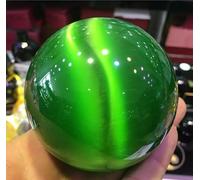 VEKETE Esfera De Bola Curativa De Cristal De Ojo De Gato,Cuarzo Natural Raro De 40-100mm,60mm,Decoración Para Sala De Estar Y Oficina,60mm