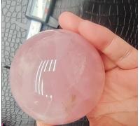 VEKETE Esfera De Bola De Cristal Mágica De Cuarzo Rosa Natural,Manualidades Decorativas Para El Hogar,81-90mm