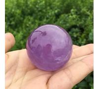 VEKETE Esfera De Cuarzo Amatista Natural,Bonita Bola De Cristal,Decoración Para El Hogar Con Piedras,Coleccionista De Joyas,40-50mm