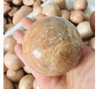 VEKETE Esfera De Piedra Lunar De Melocotón Natural,Bola De Piedra De Cristal De Cuarzo,Decoración De Reiki,Regalo,Coleccionista De Joyas,6-6,5cm