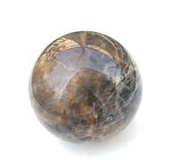 VEKETE Esfera De Piedra Lunar Negra Natural,Cristales Minerales De Cuarzo,Bola De Piedras Preciosas,Decoración Del Hogar Reiki,70-80mm