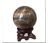 VEKETE Esfera De Piedra Lunar Negra,Piedras Naturales Y Minerales,Cristales De Cuarzo,Bola De Piedras Preciosas,Decoración Fina Para El Hogar,Coleccionista De Joyas Con Base,70-80mm