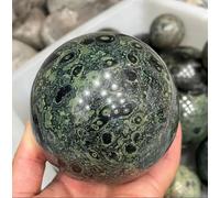 VEKETE Esfera De Piedras Preciosas Naturales De 100mm,Bolas De Cristal De Piedra De Malaquita,Esfera De Jaspe Kambaba,Artesanías Y Regalos Decorativos