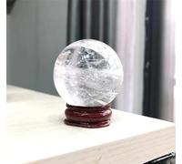 VEKETE Esferas De Cristales,Bola De Cristal De Cuarzo Transparente Blanco Natural Para Decoración De Feng Shui Con Base,PC 1,aproximadamente 37-42mm