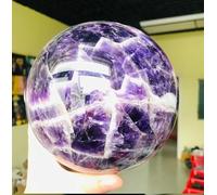 VEKETE Espécimen Mineral De Bola De Cristal De Cuarzo De Fantasía Púrpura Natural Para Decoración Del Hogar,700-800g