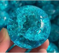 VEKETE Hermosa Bola De Cristal De Ángel Verde Claro Feng Shui,Bola De Gema,Bola De Galleta De Hielo,Decoración Del Jardín Del Hogar,PC 1
