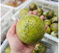 VEKETE Hermosa Bola De Cuarzo De 40-90mm,Huevo,Bola De Cristal De Ópalo Verde Natural Para Regalo,Decoración Del Hogar,60-70mm