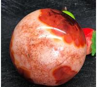 VEKETE Hermosa Bola De Racimo De Esferas De Cristal De Cuarzo De Ágata Roja Natural Para Decoración Del Hogar 40-60mm