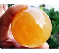 VEKETE Natural Citrino Calcita Cuarzo Esfera De Cristal Bola Gemston Decoración Del Hogar,7-7,5cm
