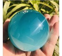 VEKETE Natural Raro Cuarzo Mar Azul Ojo De Gato Cristal Fengshui Bola Esfera Oficina Decoración Del Hogar Regalo,8cm