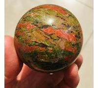 VEKETE Natural Raro Tomar La Piedra Verde Bola De Cristal De Cuarzo Decoración Del Hogar Coleccionista De Joyas De Piedra Natural,4,5-5cm