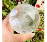 VEKETE Piedra De Cuarzo Transparente Natural,Roca,Cristal Blanco,Esfera De Cuarzo,Bola,Regalo Mineral,Reiki,Decoración Del Hogar,Coleccionista De Joyas,7-7,5cm
