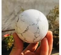 VEKETE Piedra De Pino Blanco Natural,Esfera De Bola De Cristal De Cuarzo,Decoración Del Hogar,Coleccionista De Joyas,5cm