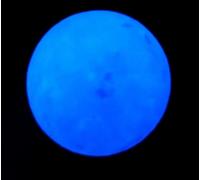 VEKETE Piedra Luminosa Natural,Calcita,Azul,Esfera Que Brilla En La Oscuridad,Bola De Cristal Luminosa,Bola De Piedra,Decoración Del Hogar,Azul,6cm