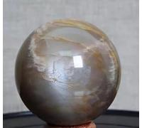 VEKETE Piedra Natural,Bola De Piedra Lunar Naranja,Bola De Cristal,Adornos De Escritorio Brillantes,Decoración De La Habitación,31-40mm